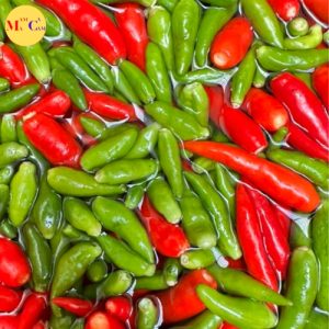 Nguyên liệu ớt xanh đỏ